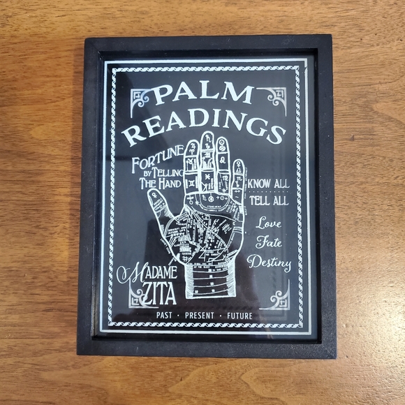EUC Palm Readings Shadow Box Halloween Decoration - Picture 3 of 7